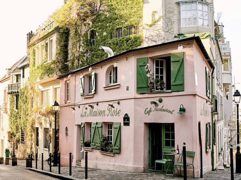 Restaurant La Maison  Rose Montmartre 75018 Paris  Restaurant La Maison  Rose Montmartre 75018 Paris