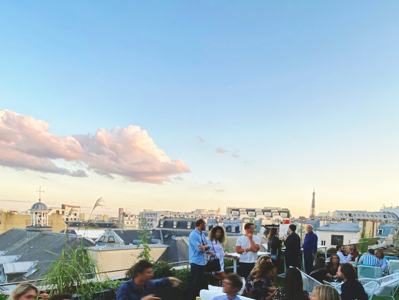 Restaurant Rooftop  du PLEY Hotel 75008 Paris Newtable com